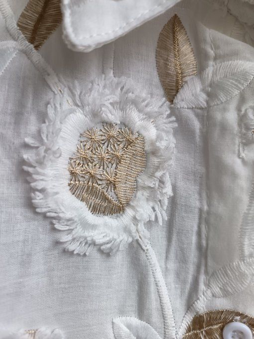 Chemisette Feuilles Dorées