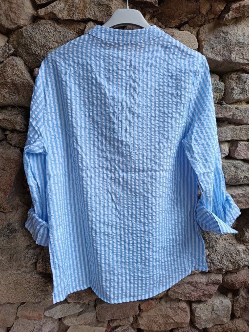 Blouse Rayée Crochet