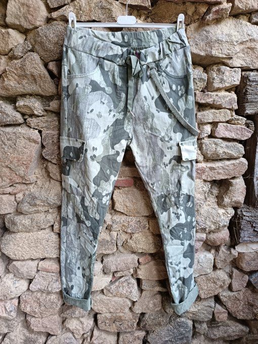 Pantalon Cargo Camo