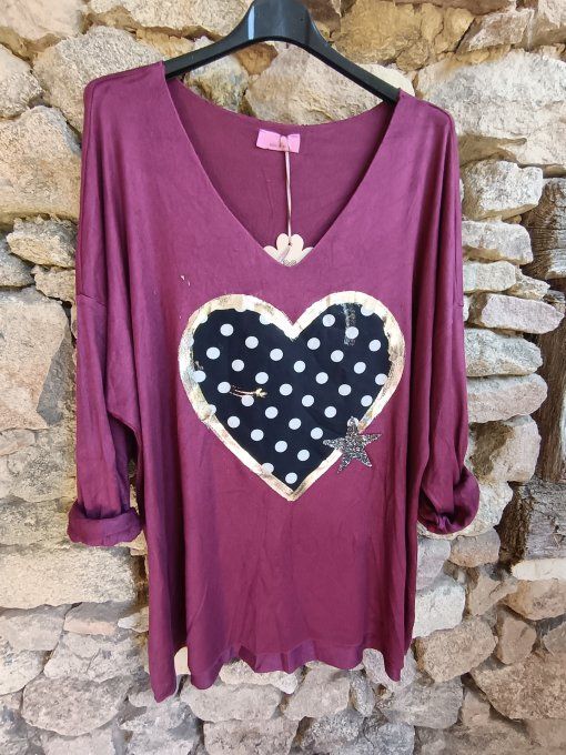 Top Coeur à Pois GT