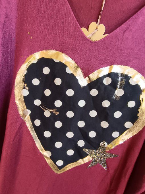 Top Coeur à Pois GT