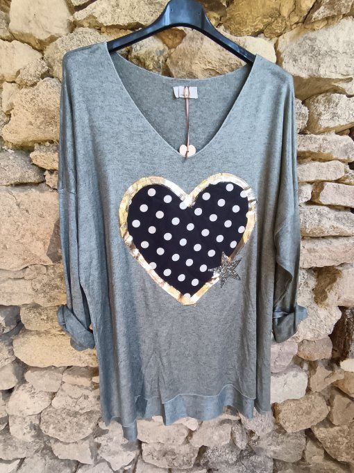 Top Coeur à Pois GT