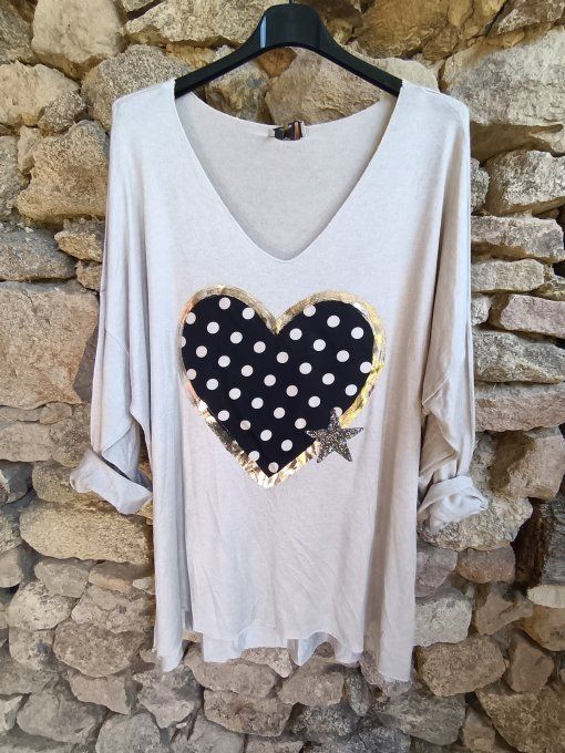 Top Coeur à Pois GT