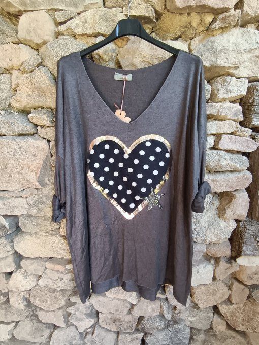 Top Coeur à Pois GT