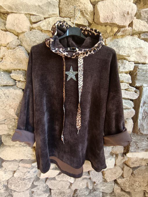Sweat Velours Léopard GT