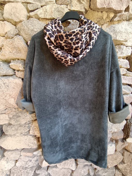 Sweat Velours Léopard GT