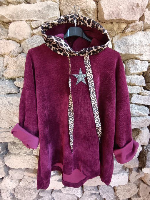 Sweat Velours Léopard GT
