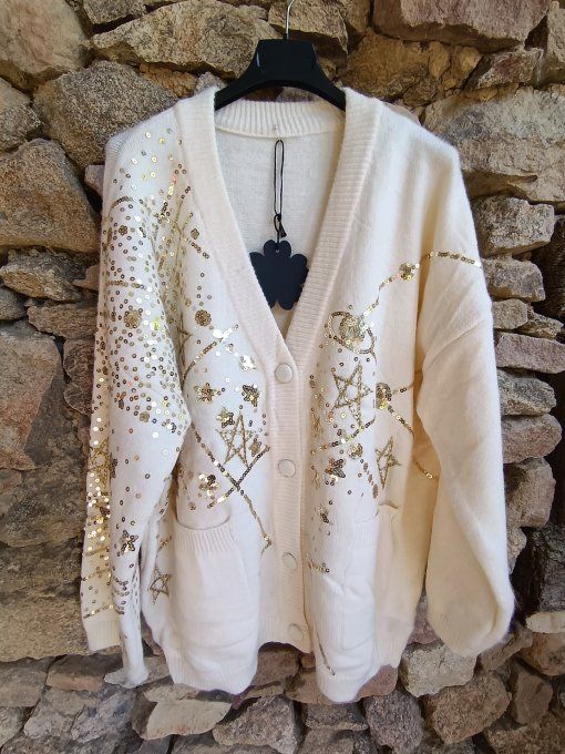 Cardigan Galaxy Ecru GT