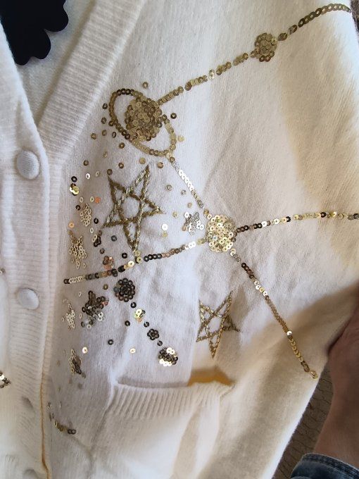 Cardigan Galaxy Ecru GT
