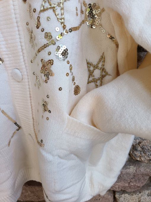 Cardigan Galaxy Ecru GT