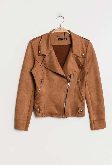 Perfecto Suédine Cognac