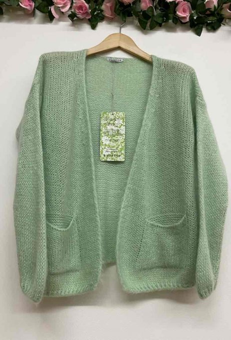 Gilet oversize en maille