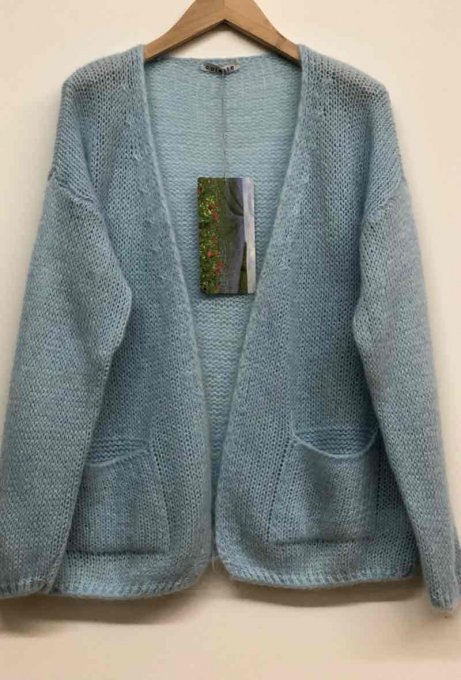 Gilet oversize en maille