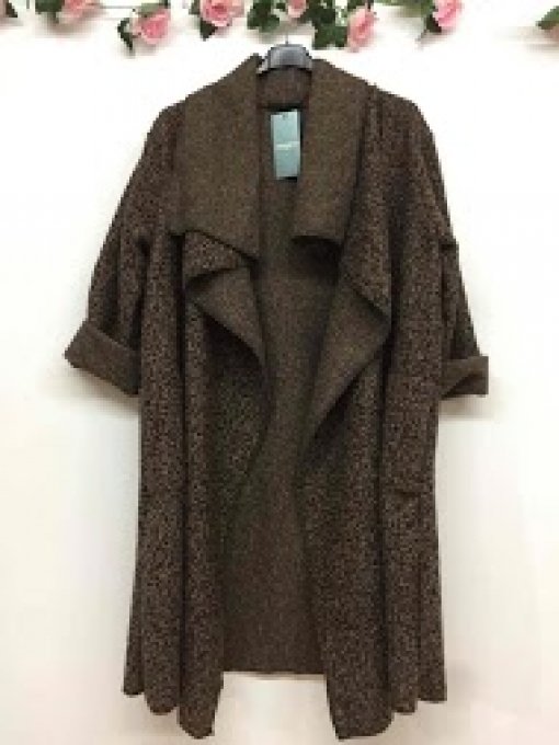 Manteau oversize laine bouillie