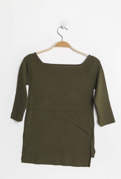 Top en maille asymétrique