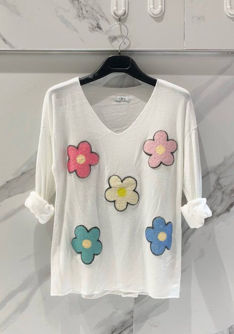 Pull Fin Marguerite