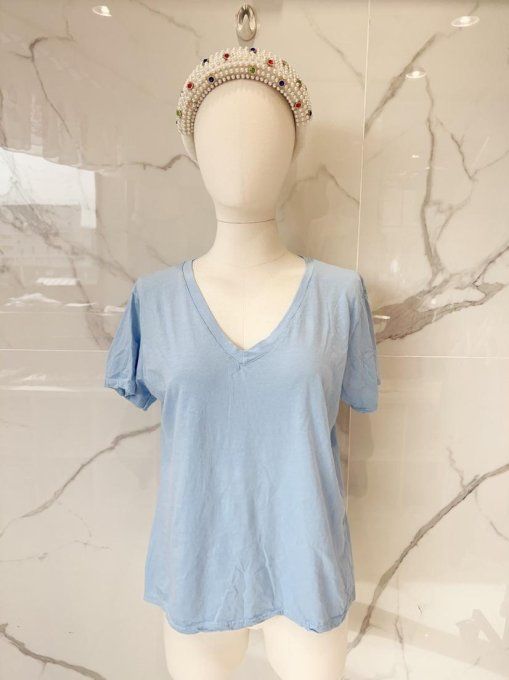 T-shirt basiques couler délavée