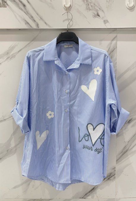 Chemise Oversize Coeur