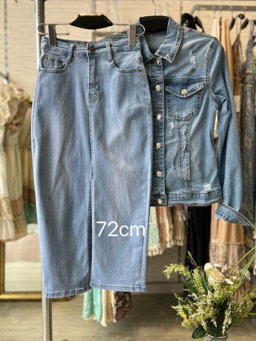 Jupe Crayon Jean