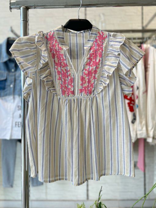 Top Bayadère Beige