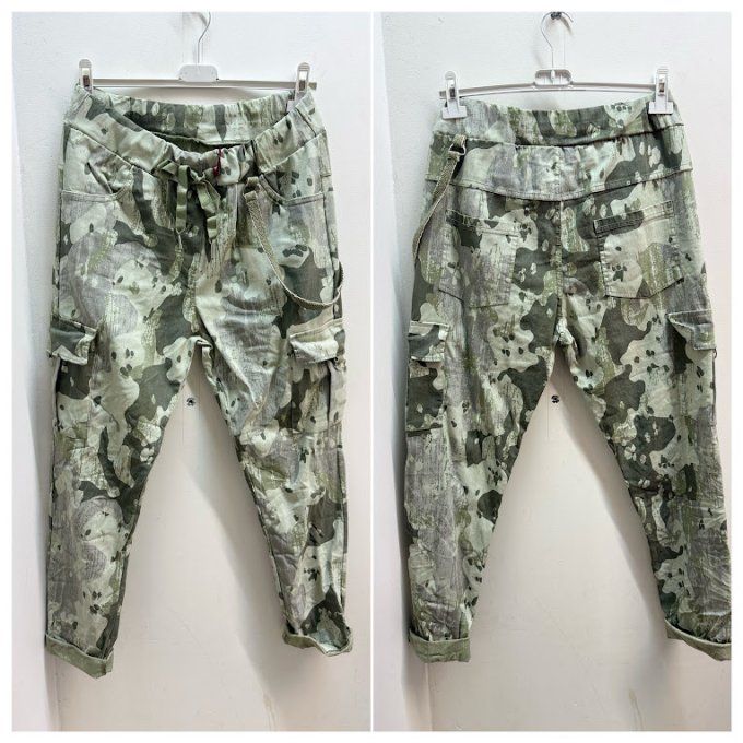Pantalon Cargo Camo