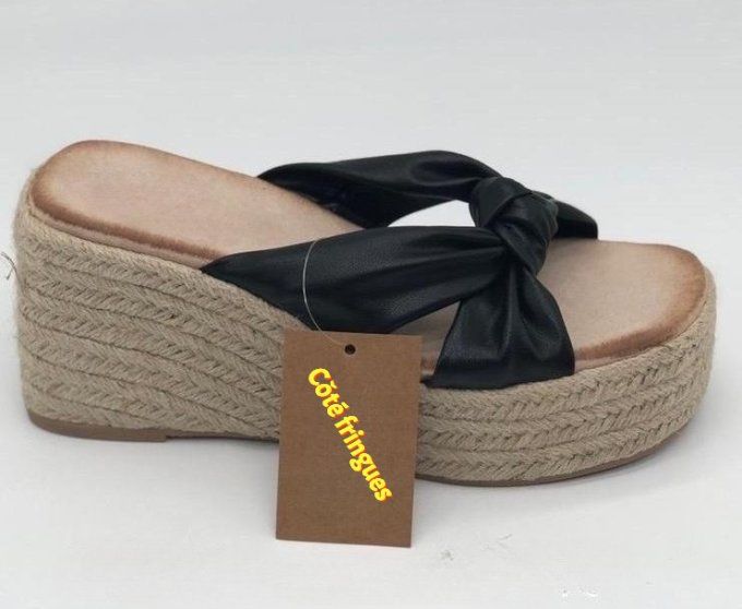 Mule Compensée Noire