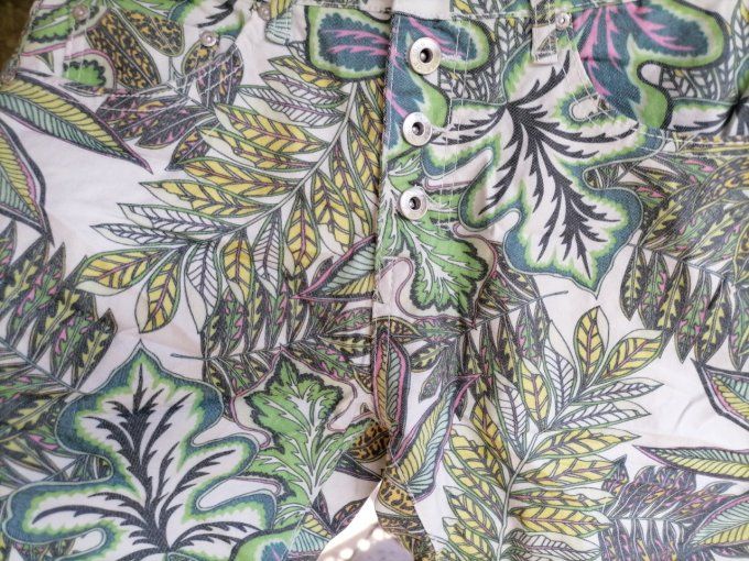 Pantalon Tropical à Boutons