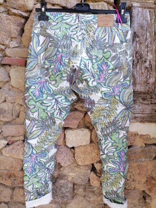 Pantalon Tropical à Boutons