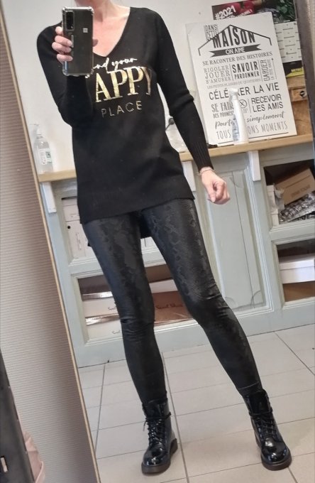 legging simili serpent