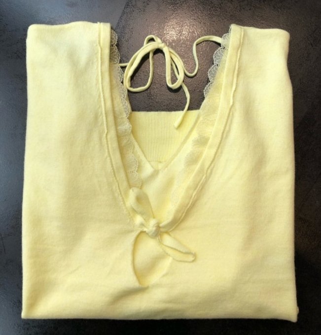 Pull fin dentelle dos