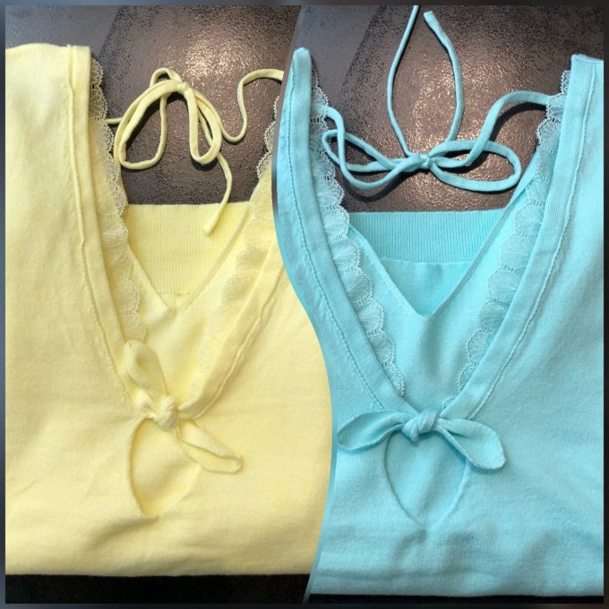 Pull fin dentelle dos