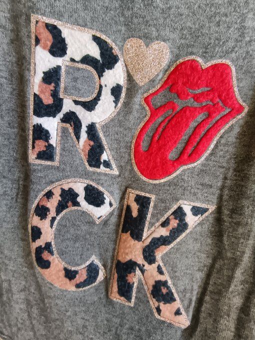 Pull rock – Motif bouche