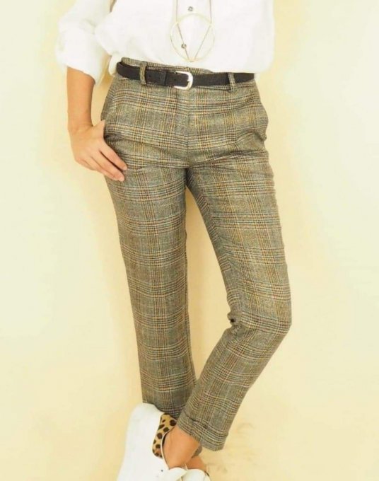 Pantalon 7/8 Prince de Galles