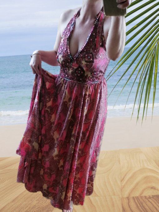 Robe Indienne Rose