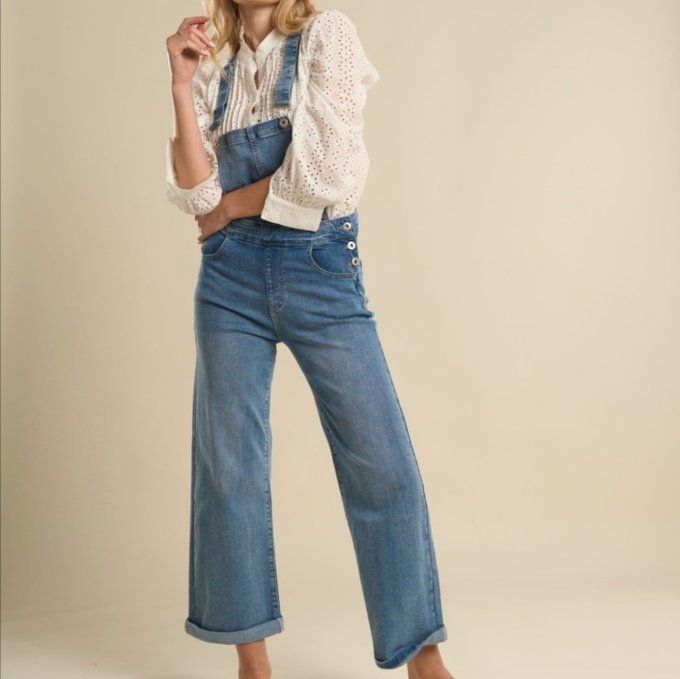 Salopette Jean Wide Leg