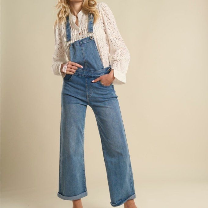 Salopette Jean Wide Leg