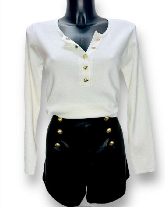 Pull Lock Blanc
